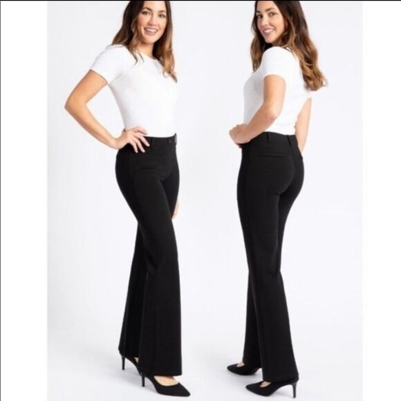 BETABRAND Bootcut Black Dress Yoga Pants size Medium - Picture 1 of 7